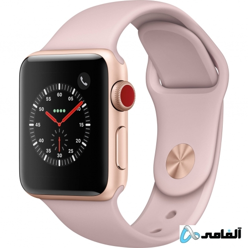 ساعت هوشمند اپل سری 3 جی پی اس مدل 38mm Aluminium Case with Sport Band