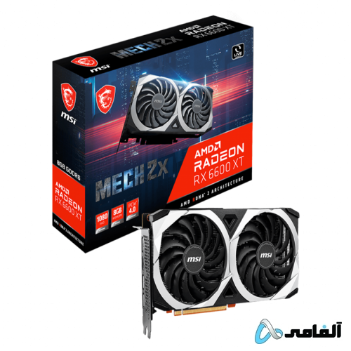 کارت گرافیک ام اس آی مدل Radeon™ RX 6600 XT MECH 2X 8G حافظه 8 گیگابایت
