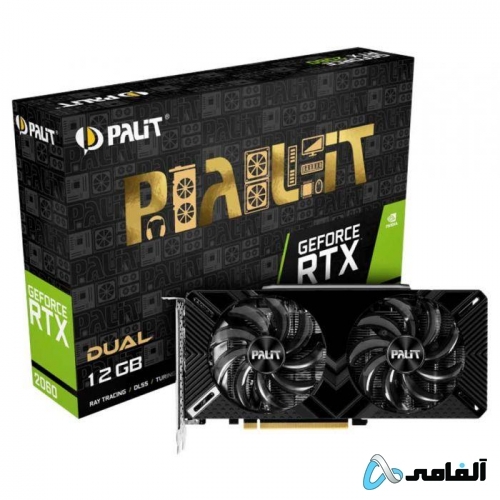 کارت گرافیک پلیت مدل GeForce RTX™ 2060 Dual 12GB حافظه 12 گیگابایت
