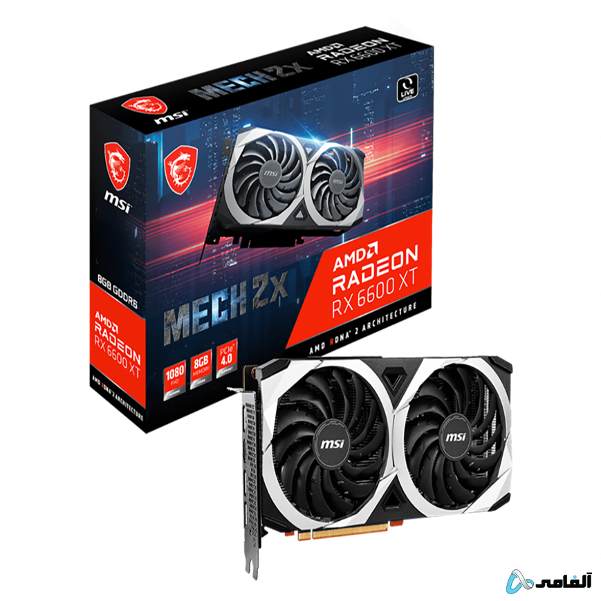 کارت گرافیک ام اس آی مدل Radeon™ RX 6600 XT MECH 2X 8G حافظه 8 گیگابایت ، فروشگاه دیجیتال آلفامی