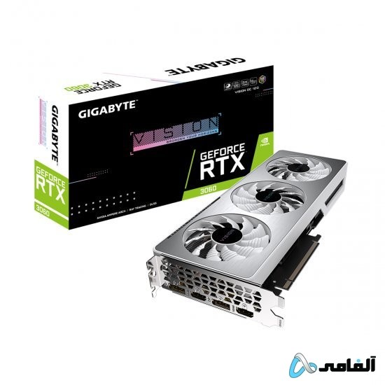 کارت گرافیک گیگابایت GeForce RTX 3060 VISION OC 12G
